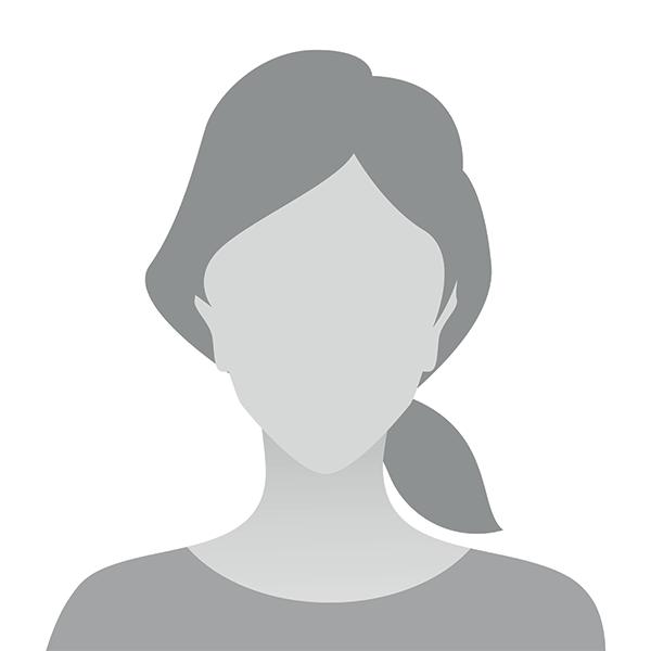 The image is a stylized icon of a human figure with a side profile, featuring a face with closed eyes and a ponytail, against a white background.